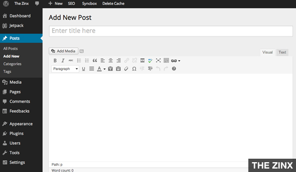 Wordpress MP6 Screenshot